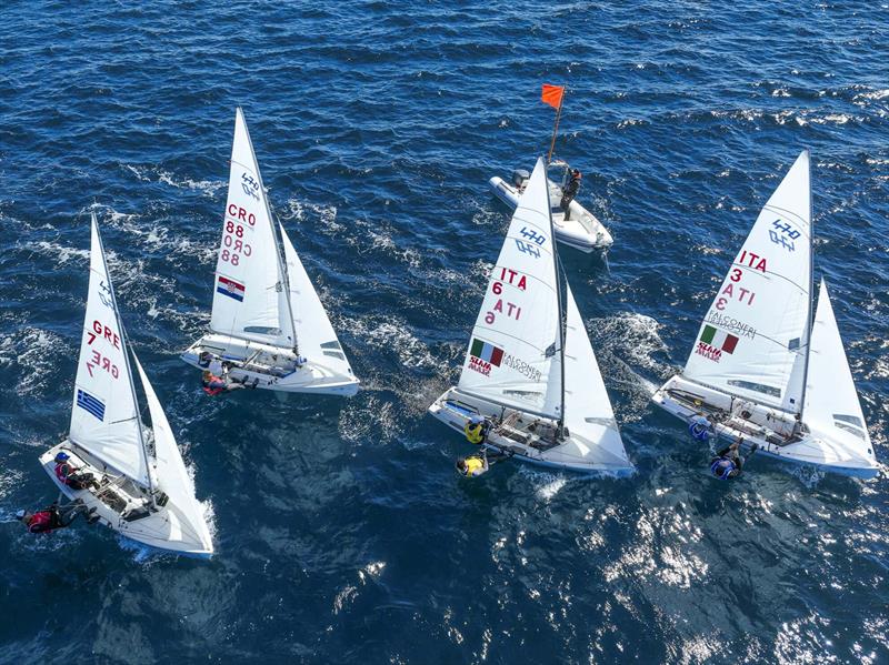Last Chance Regatta at Hyères, France photo copyright Sailing Energy / Semaine Olympique Française taken at COYCH Hyeres and featuring the 470 class