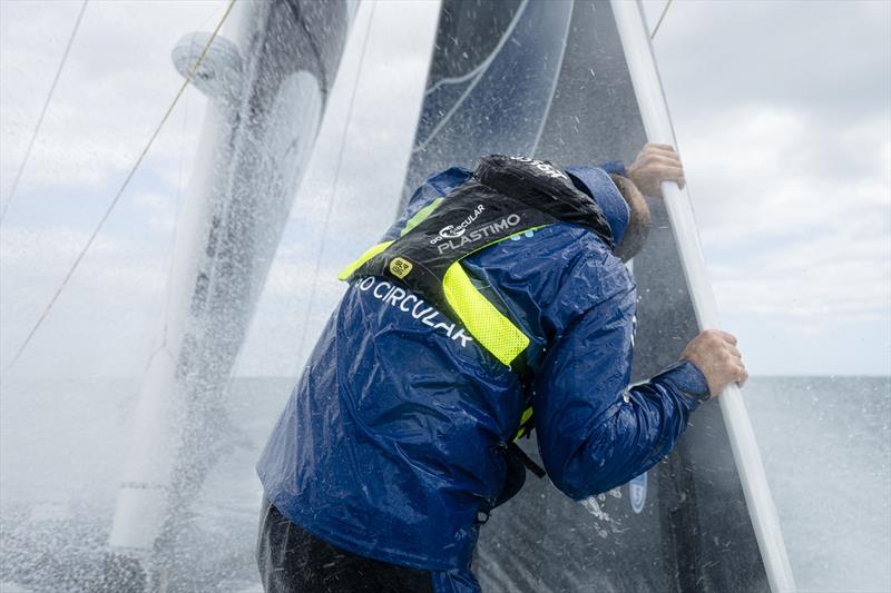 Nicolas Lunven aboard Holcim-PRB - photo © Julien Champolion - polaRYSE / Holcim-PRB